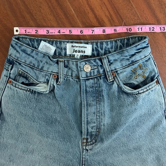 Reformation Cynthia Jeans Embroidered - Picture 8 of 8
